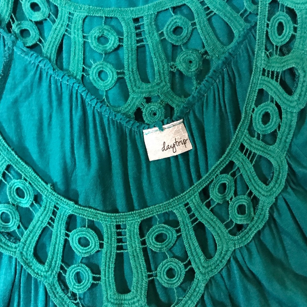DAYTRIP Turquoise Blouse - Picture 3 of 4